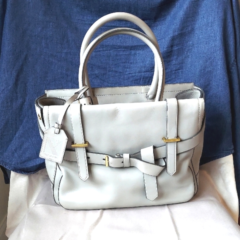 Reed Krakoff Bag, Leather Tote Style with‎ Tons Of Zips, Buckle Belts, Flap Side